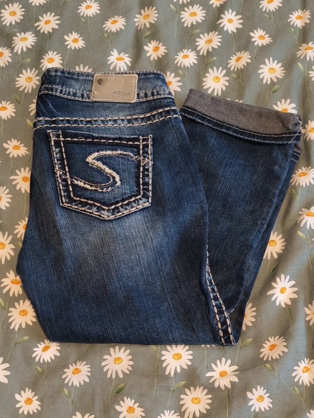 Silver Suki Capri